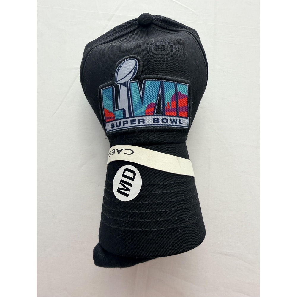 Super Bowl‎ LVI Shirt Mens Medium Black NFL Football Caesars Port & CO Tee/Hat